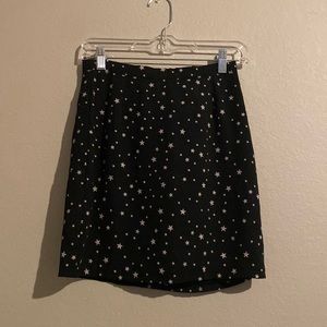 nasty gal black star skirt- size 2